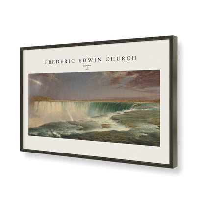 [Color:Satin Black], Picture of art in a Satin Black frame of the corner