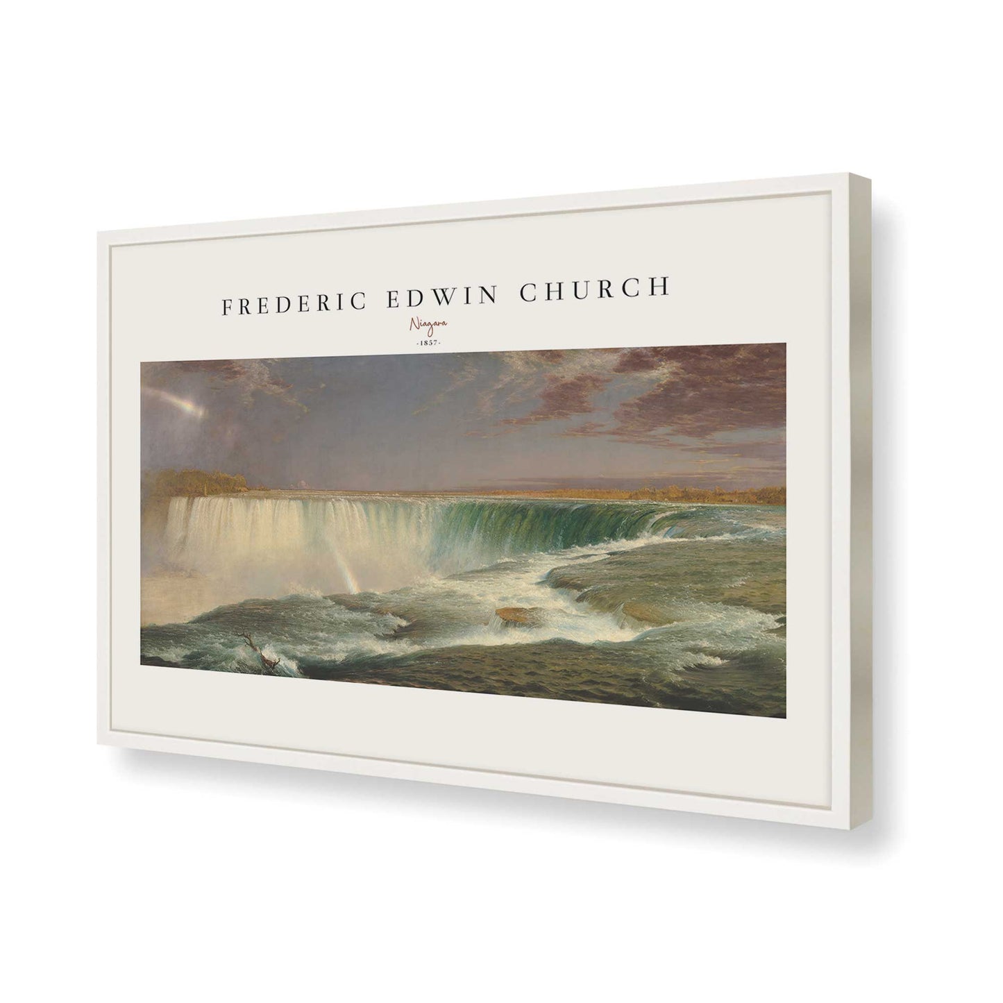 [Color:Opaque White], Picture of art in a Opaque White frame of the corner