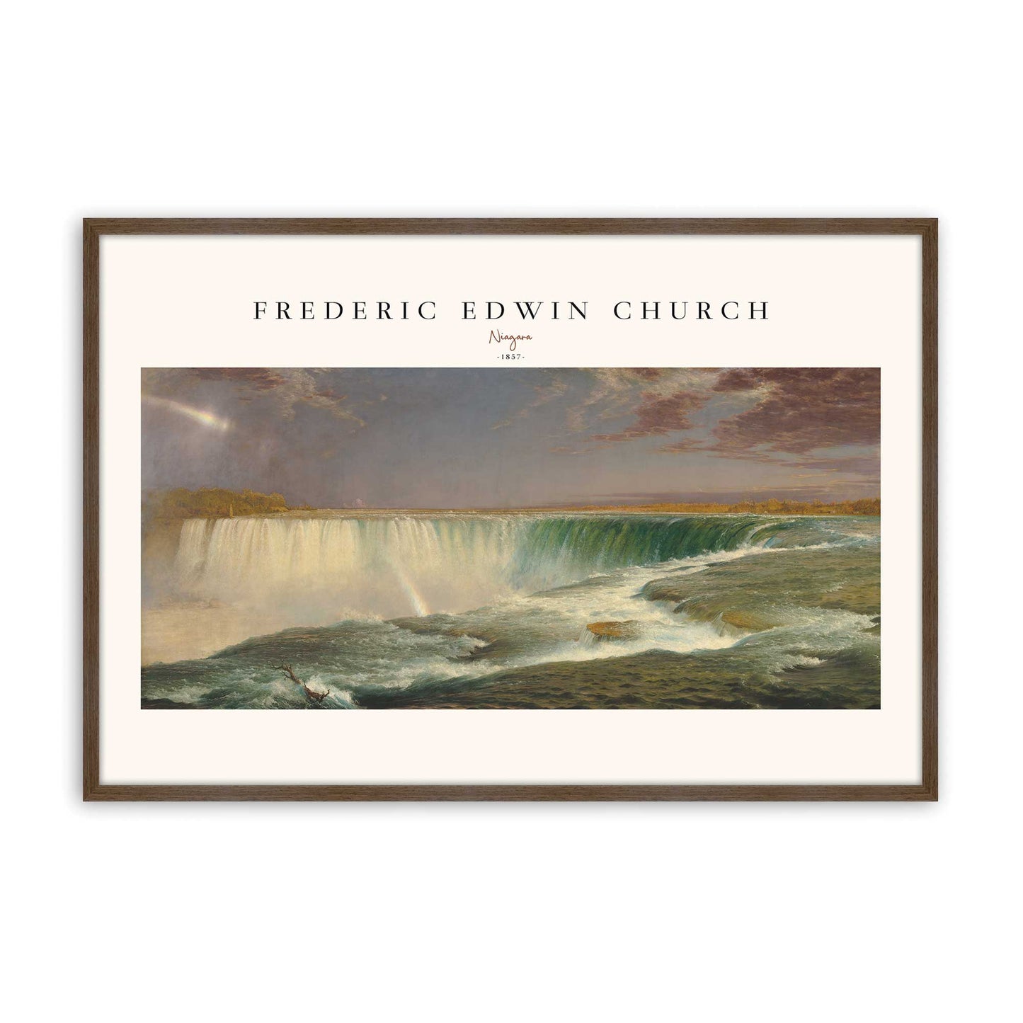 [Color:Walnut], Picture of art in a Walnut frame