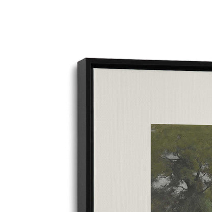 [Color:Satin Black], Picture of art in a Satin Black frame at an angle