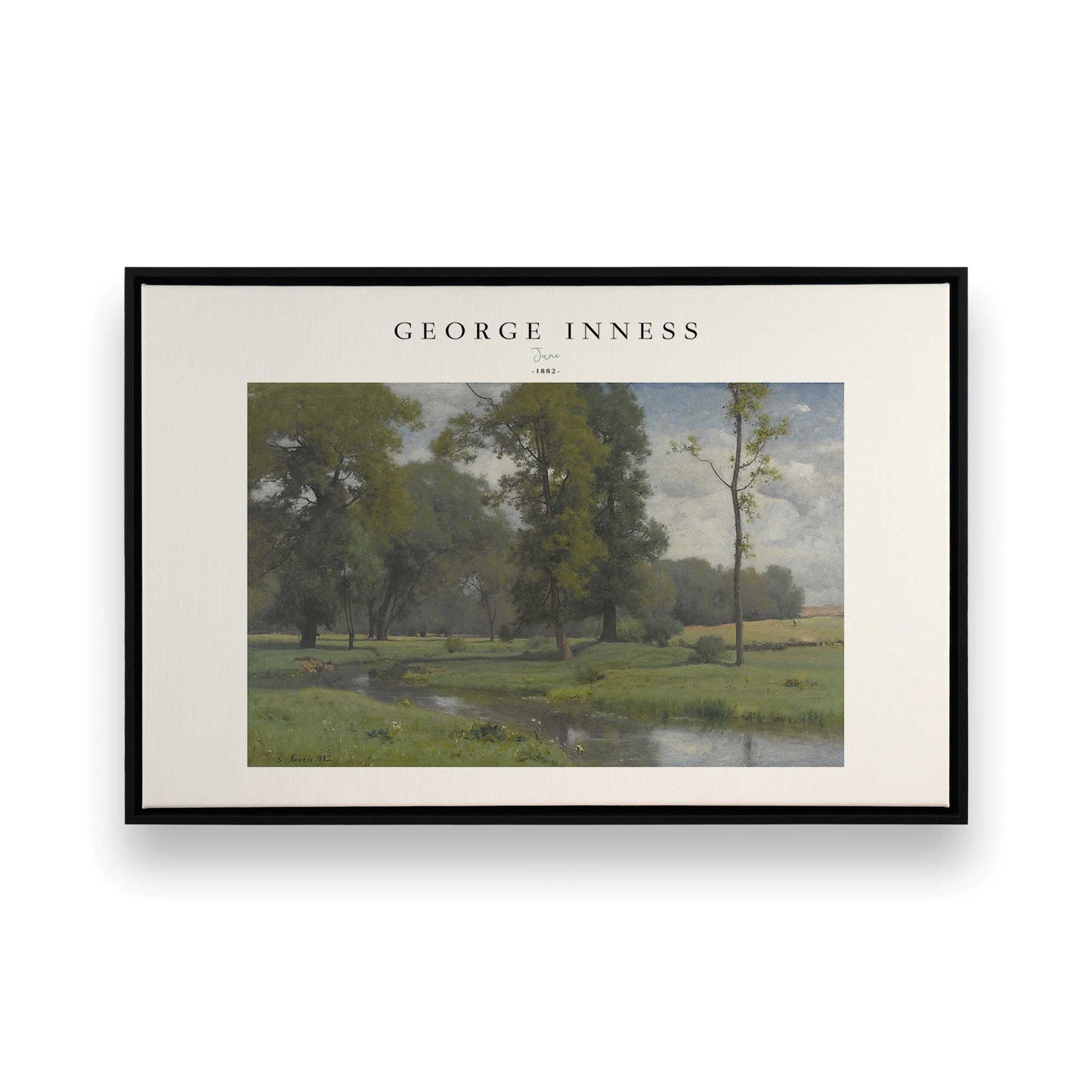 [Color:Satin Black], Picture of art in a Satin Black frame