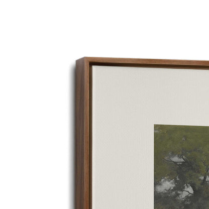 [Color:Walnut], Picture of art in a Walnut frame at an angle