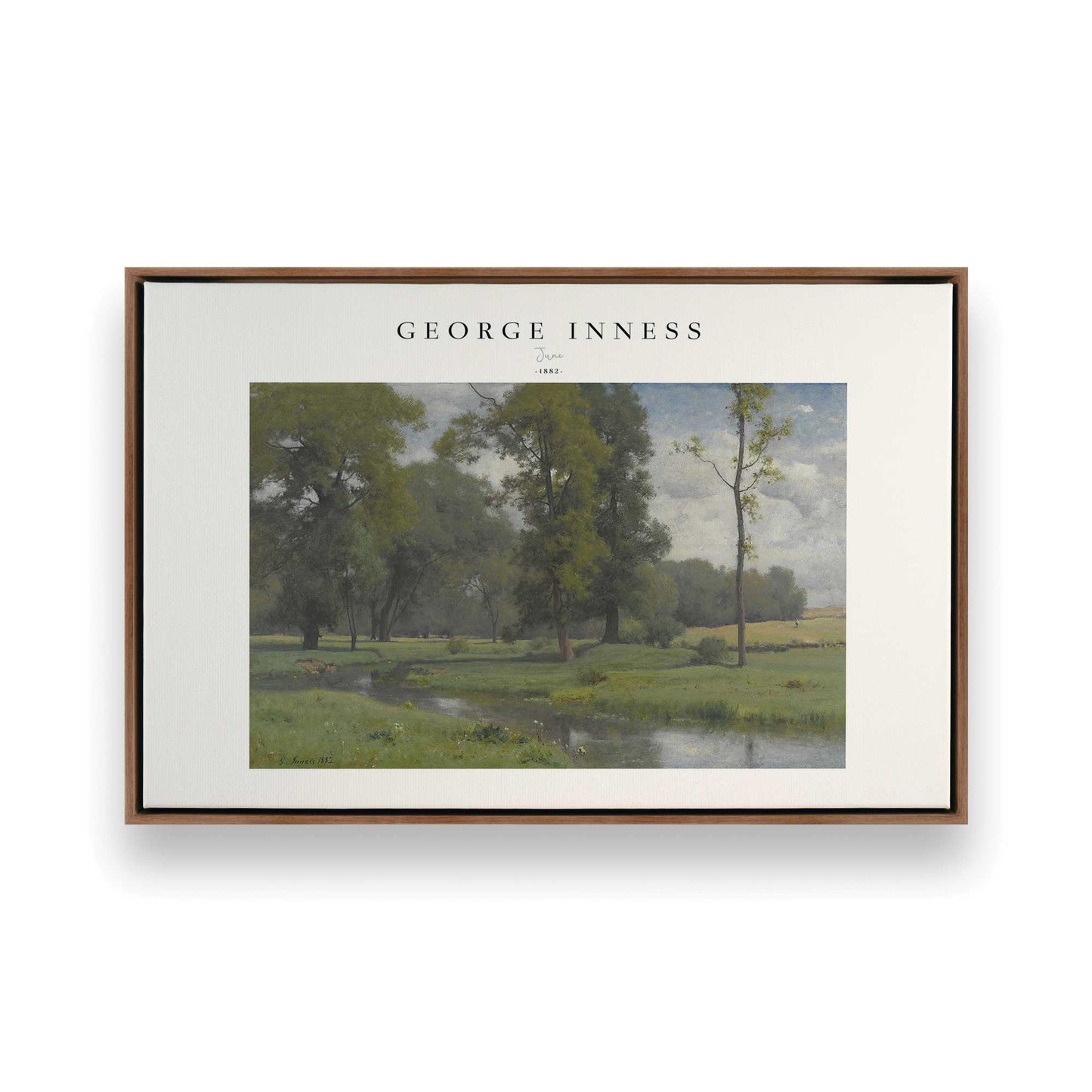 [Color:Walnut], Picture of art in a Walnut frame