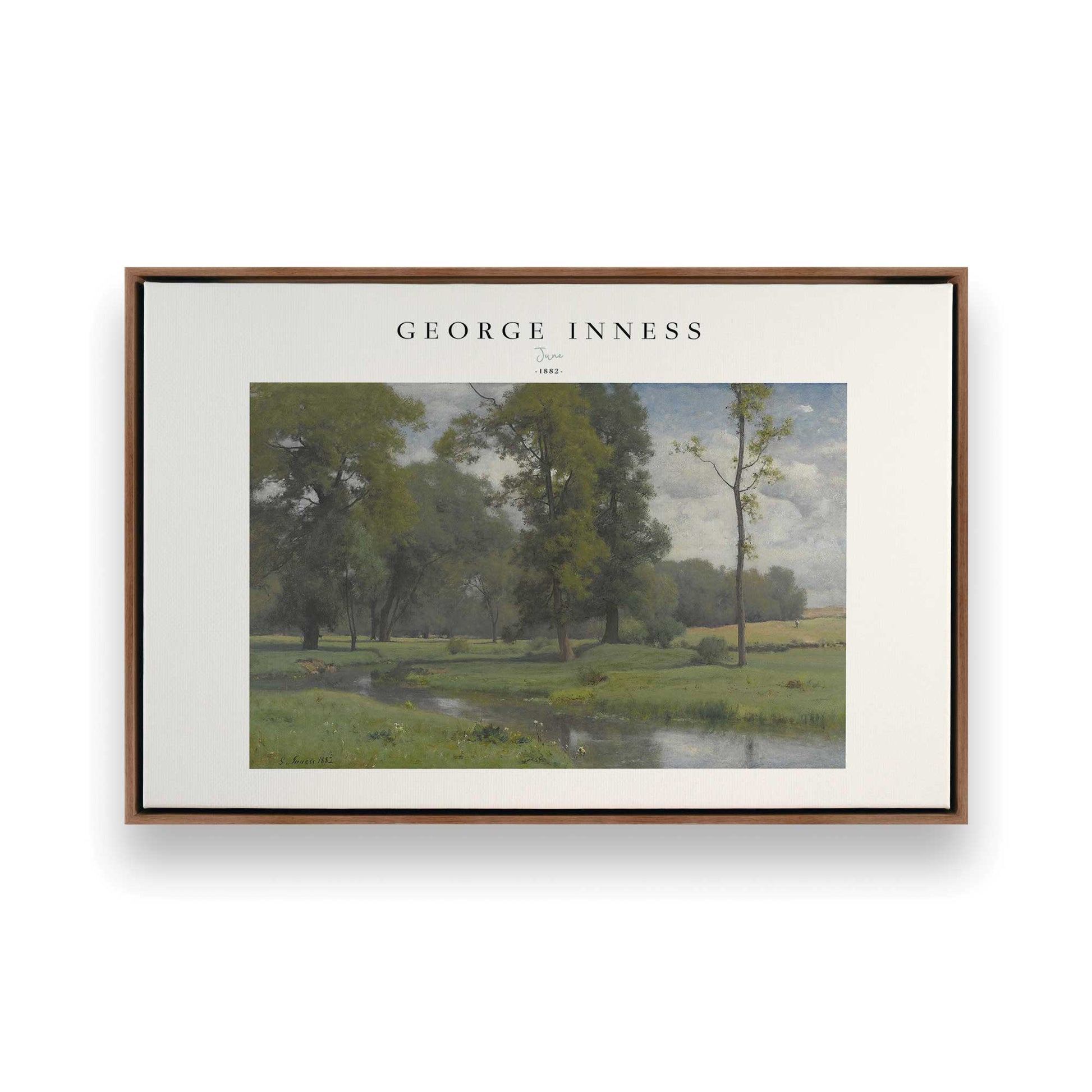 [Color:Walnut], Picture of art in a Walnut frame