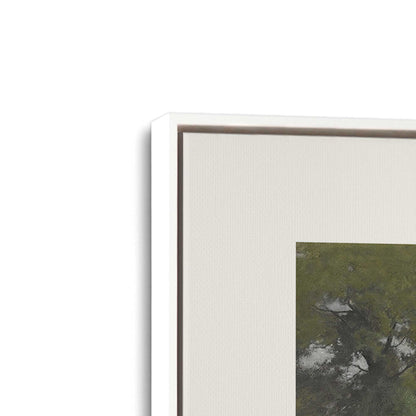[Color:Opaque White], Picture of art in a White frame at an angle