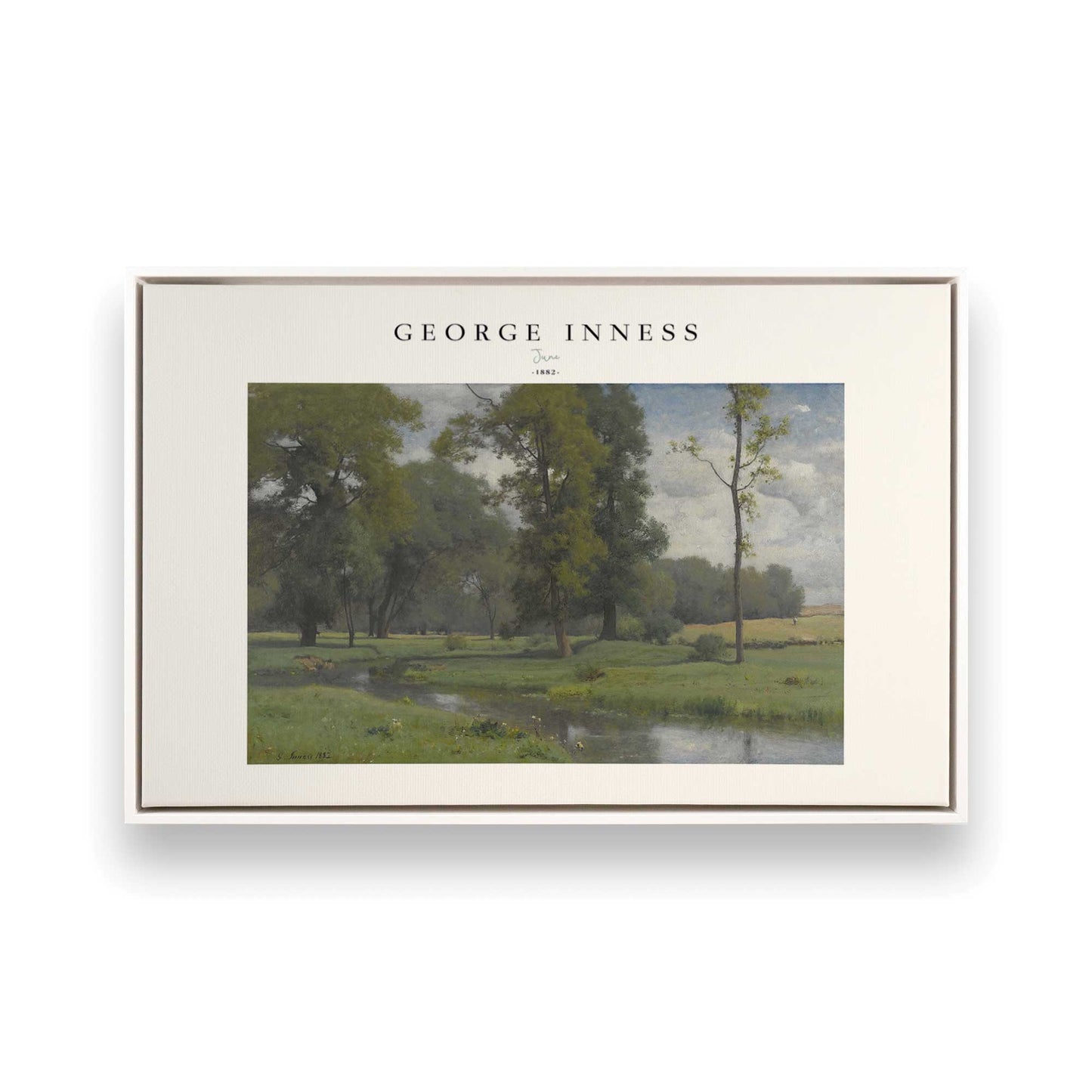 [Color:Opaque White], Picture of art in a White frame