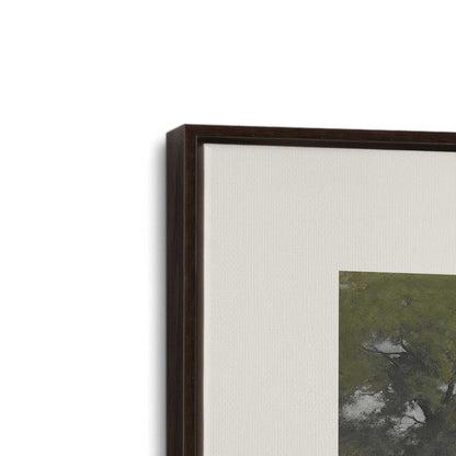 [Color:Espresso], Picture of art in a Espresso frame at an angle