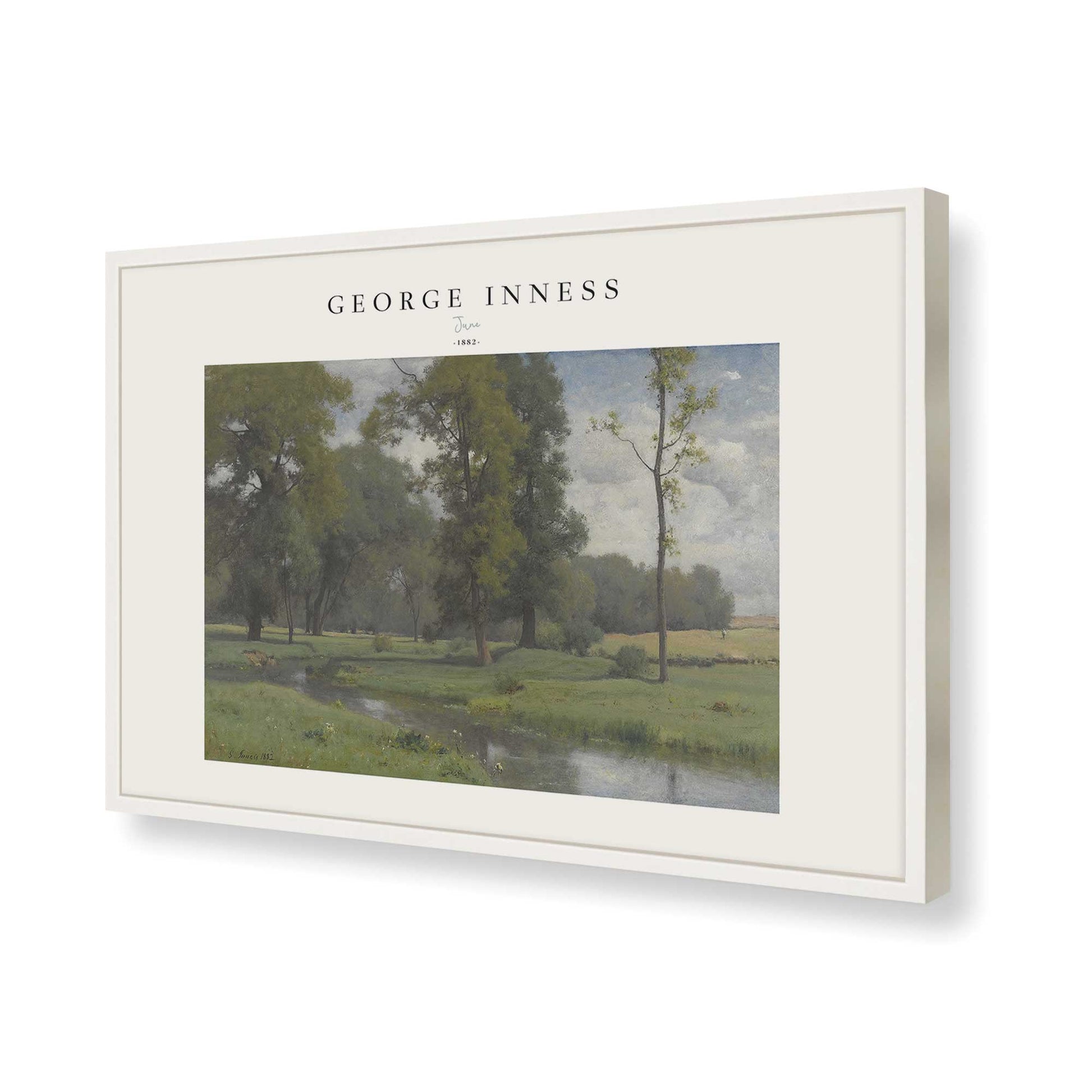 [Color:Opaque White], Picture of art in a Opaque White frame of the corner
