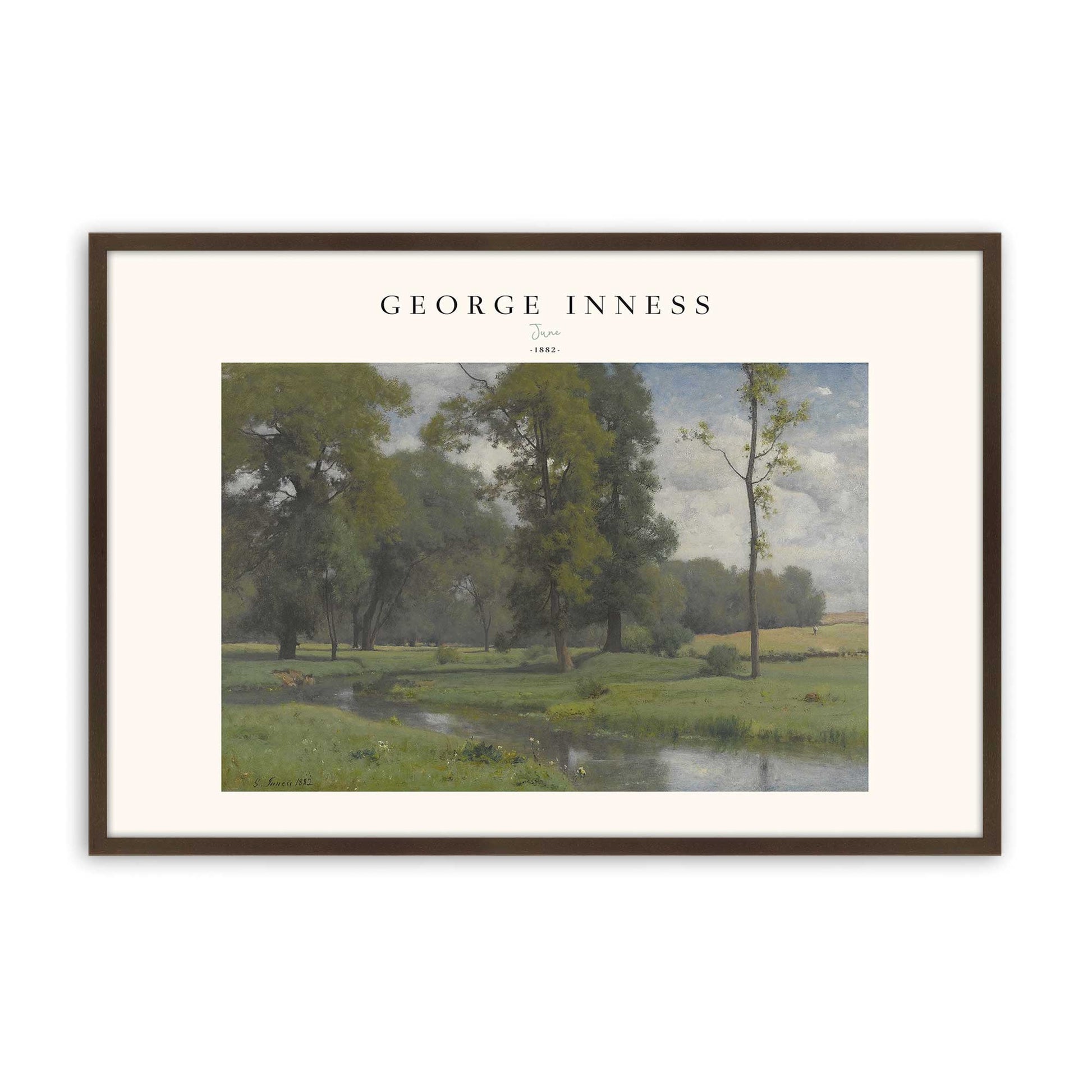 [Color:Brown], Picture of art in a Brown frame