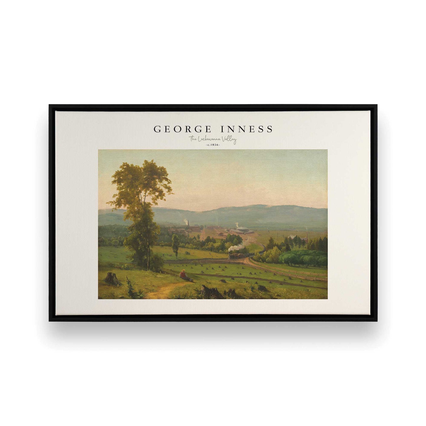 [Color:Satin Black], Picture of art in a Satin Black frame