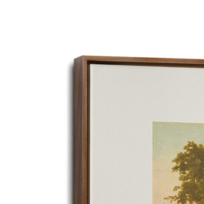 [Color:Walnut], Picture of art in a Walnut frame at an angle