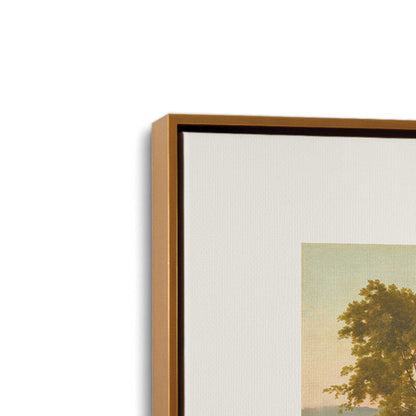 [Color:Polished Gold], Picture of art in a Polished Gold frame at an angle