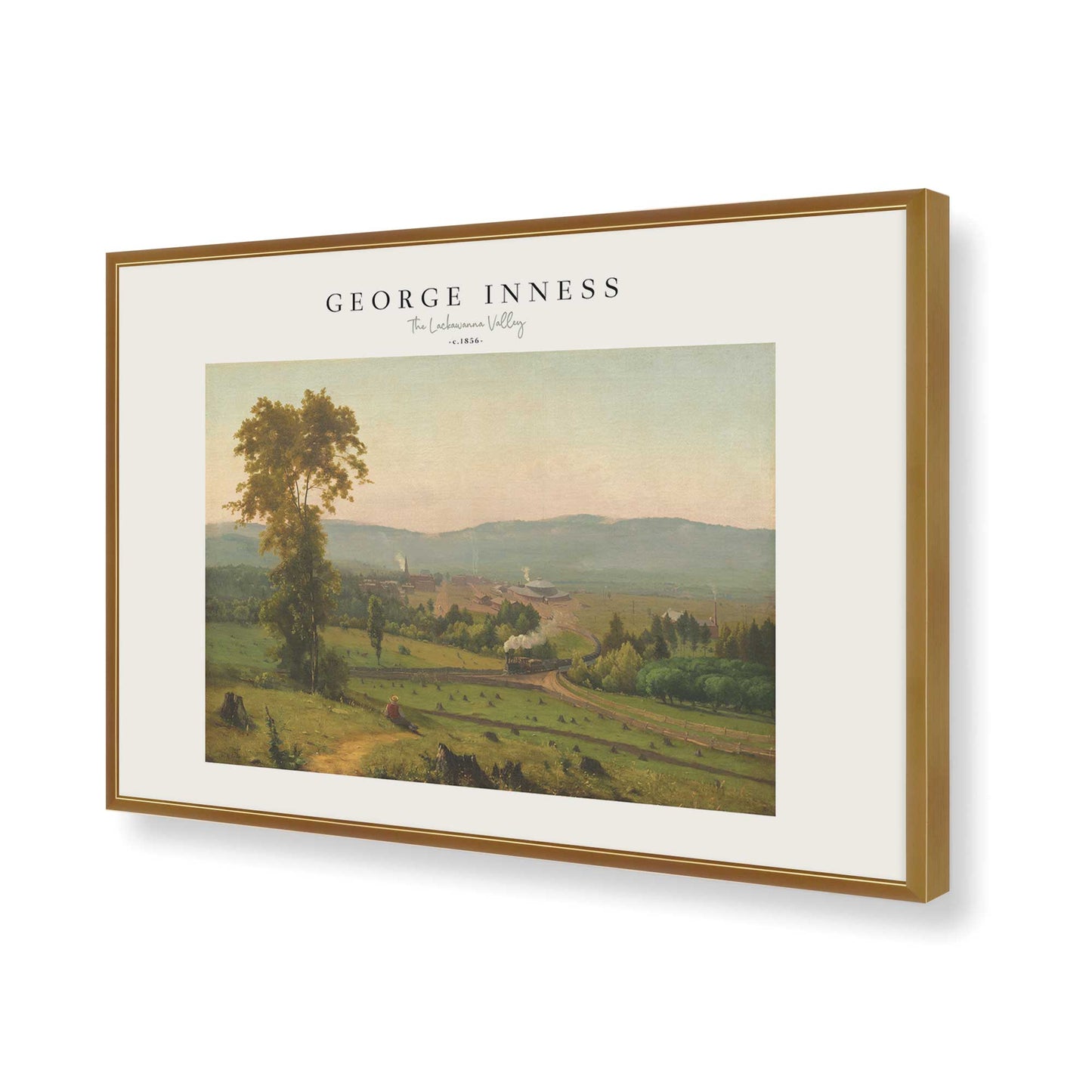 [Color:Polished Gold], Picture of art in a Polished Gold frame of the corner