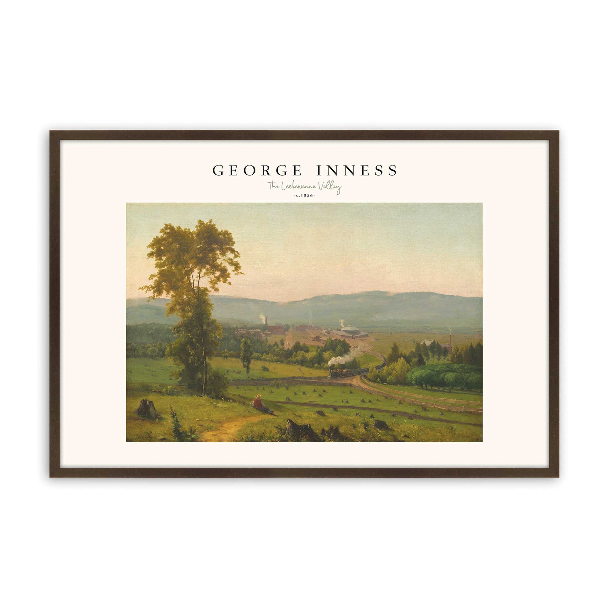 [Color:Brown], Picture of art in a Brown frame