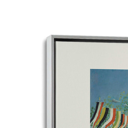 [Color:Polished Chrome], Picture of art in a Polished Chrome frame at an angle