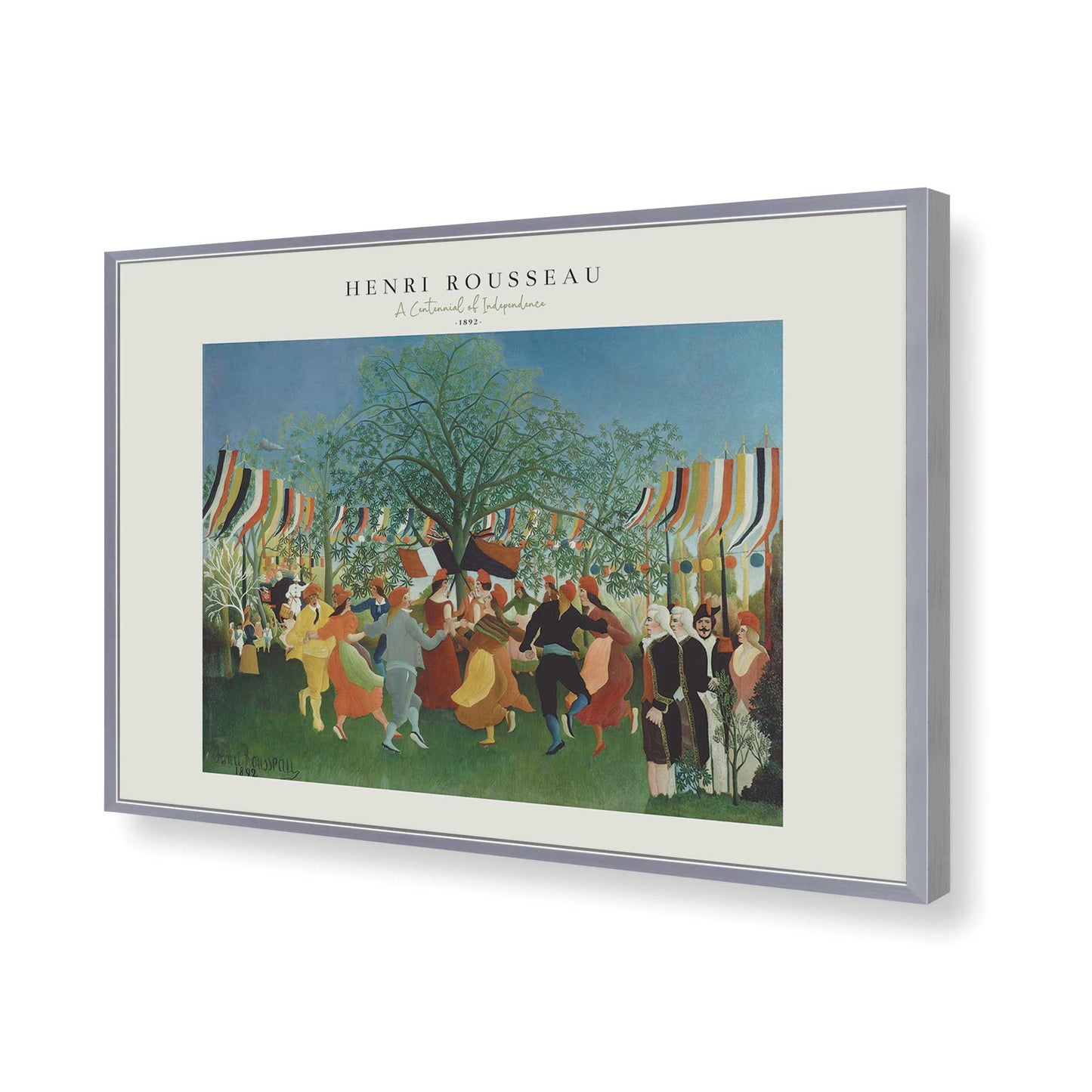 [Color:Polished Chrome], Picture of art in a Polished Chrome frame of the corner