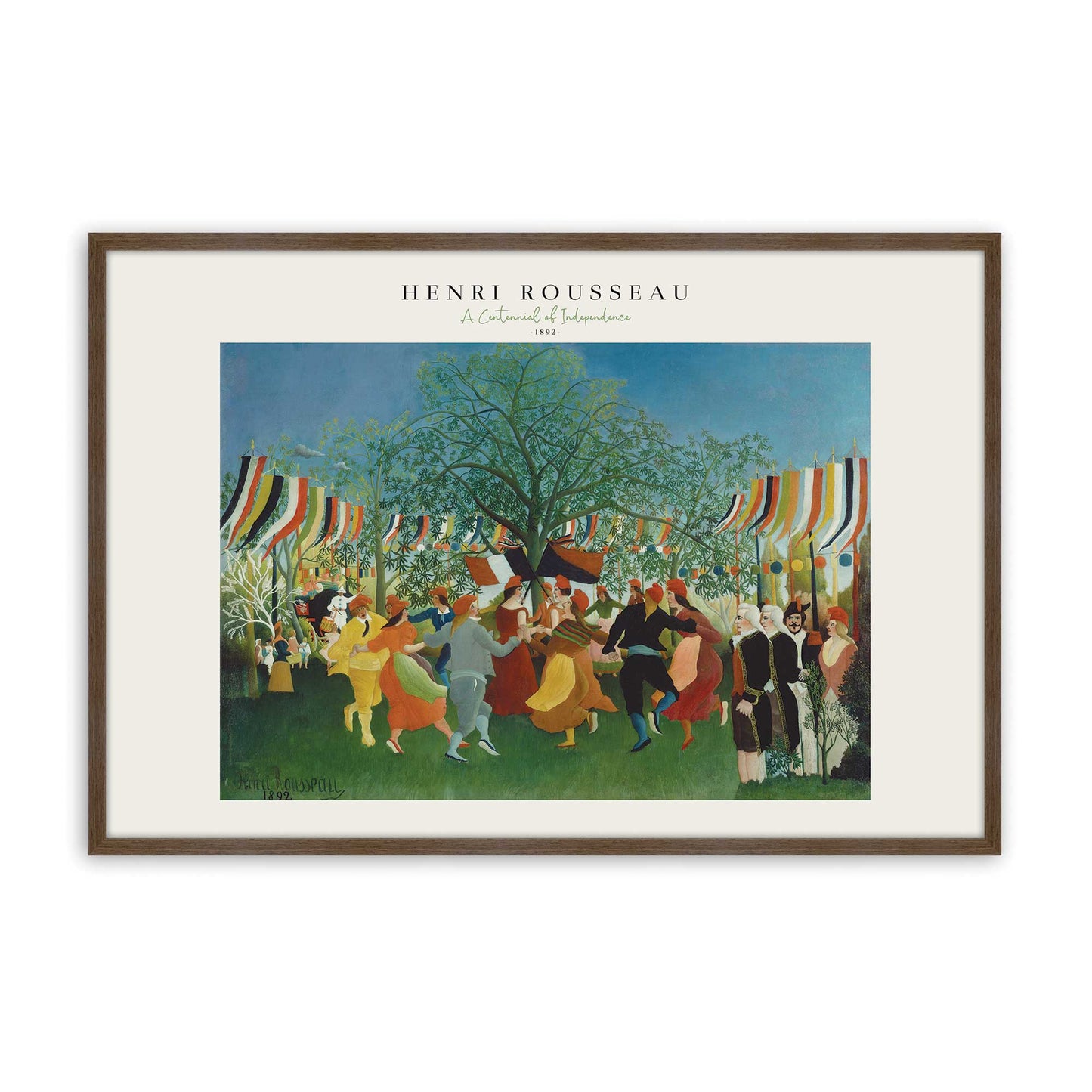 [Color:Walnut], Picture of art in a Walnut frame