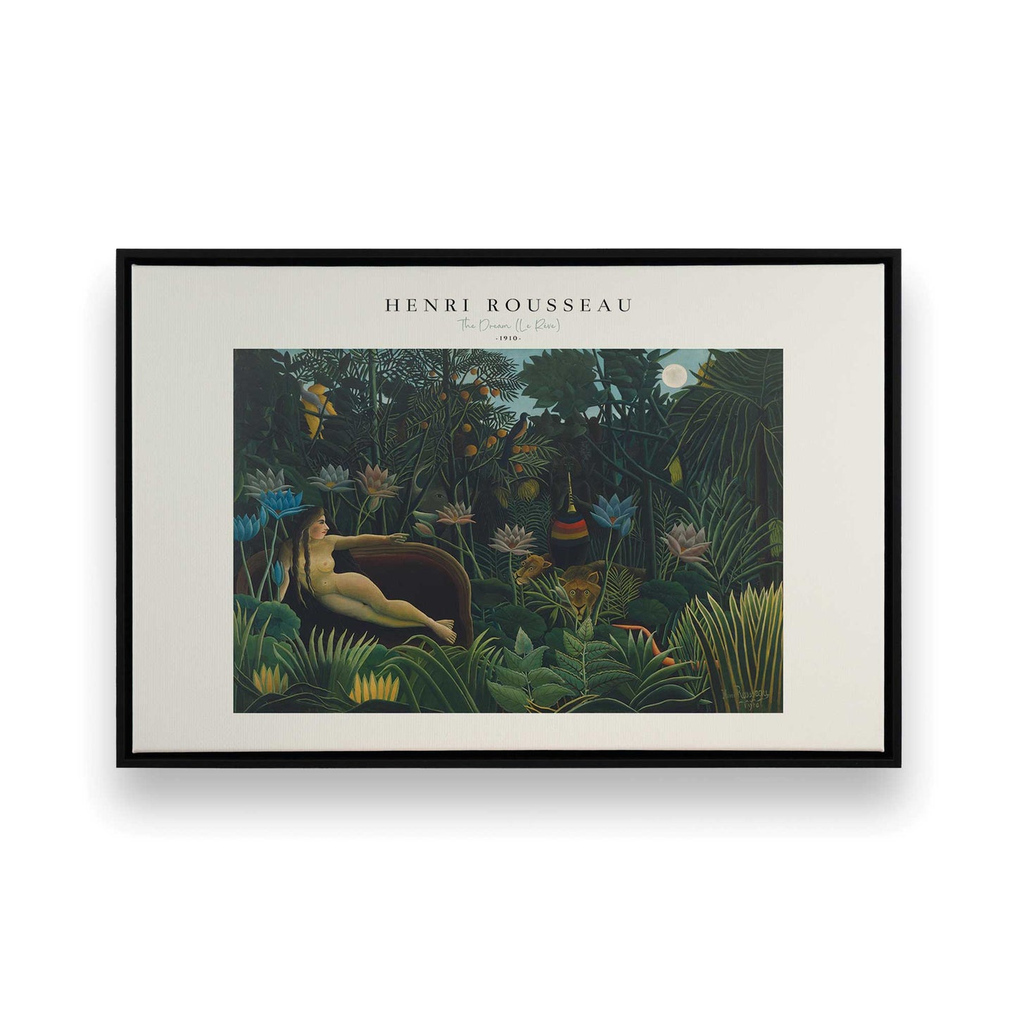 [Color:Satin Black], Picture of art in a Satin Black frame
