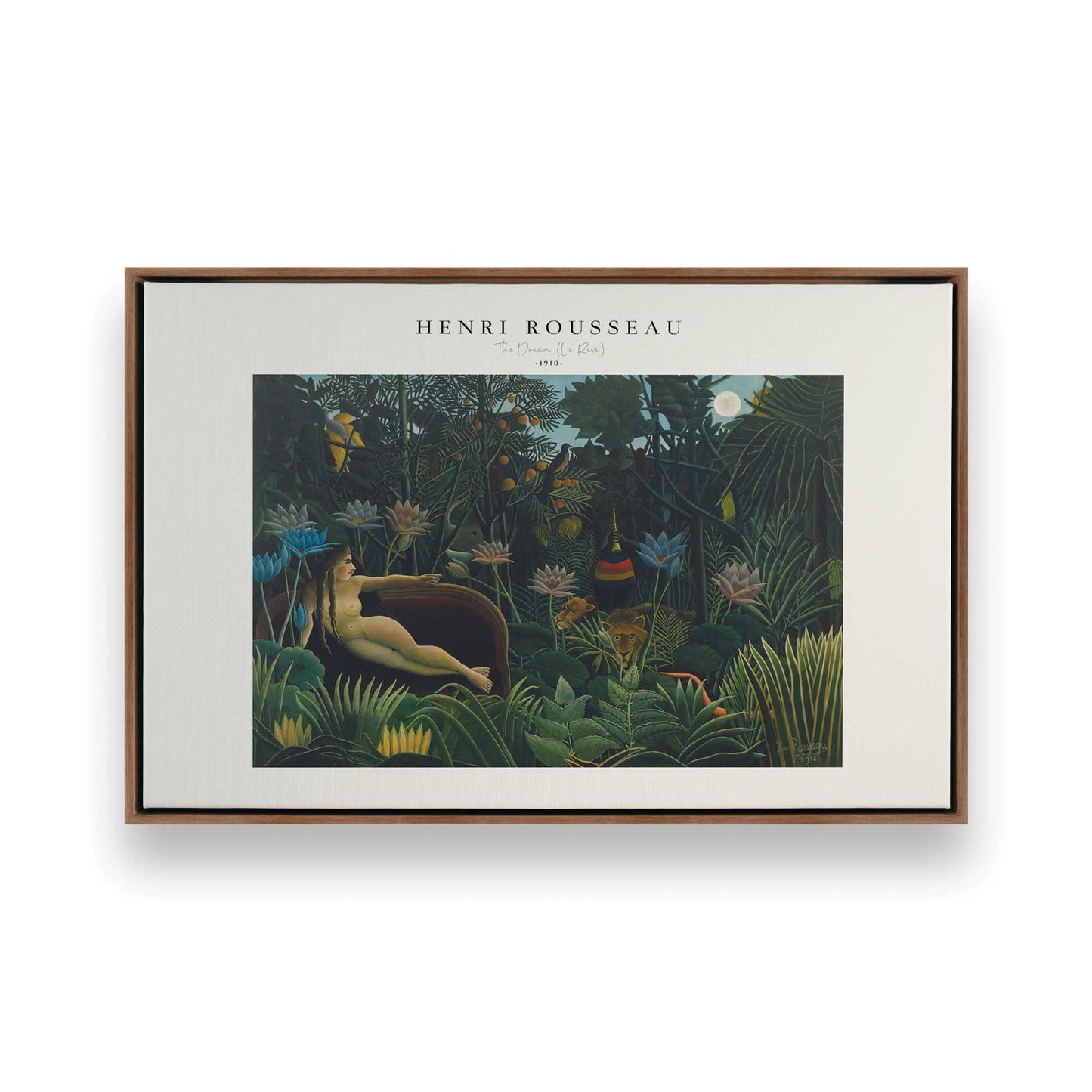 [Color:Walnut], Picture of art in a Walnut frame