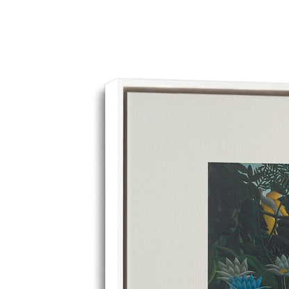 [Color:Opaque White], Picture of art in a White frame at an angle