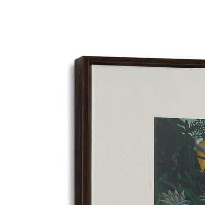 [Color:Espresso], Picture of art in a Espresso frame at an angle