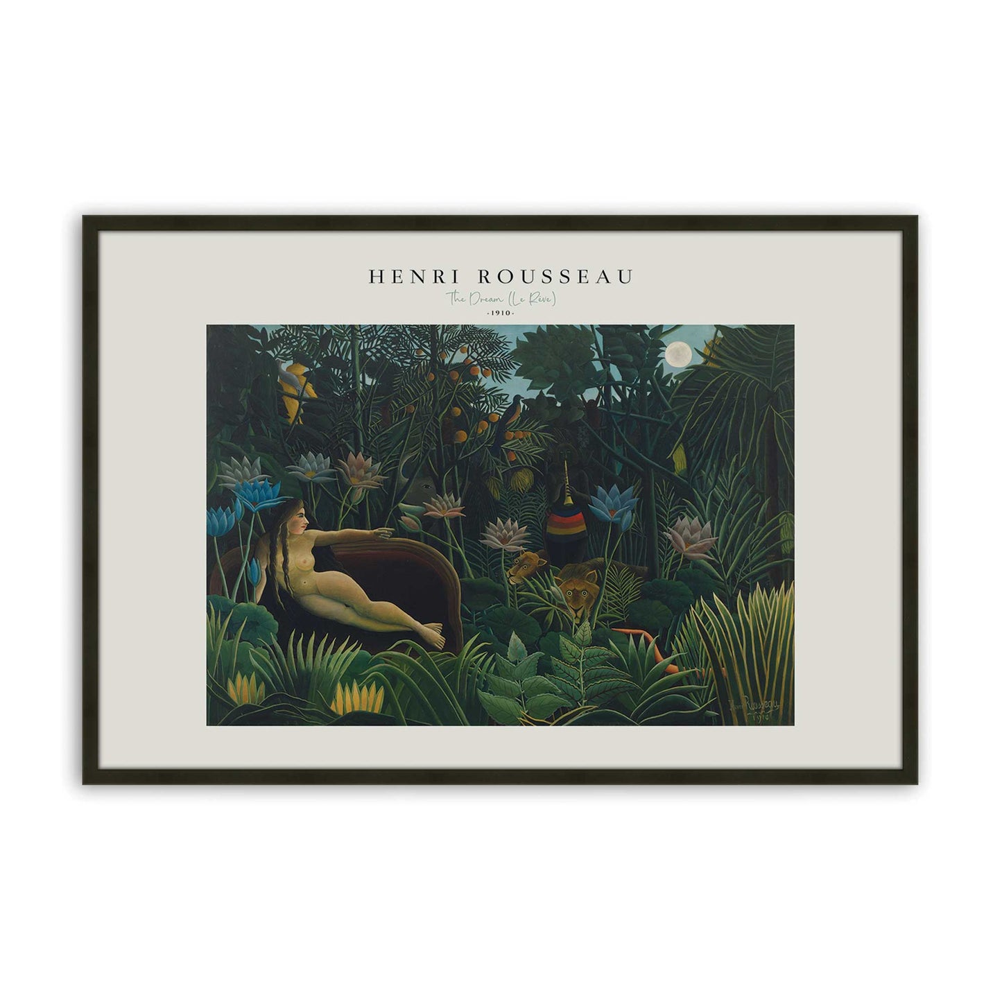 [Color:Satin Black], Picture of art in a Satin Black frame