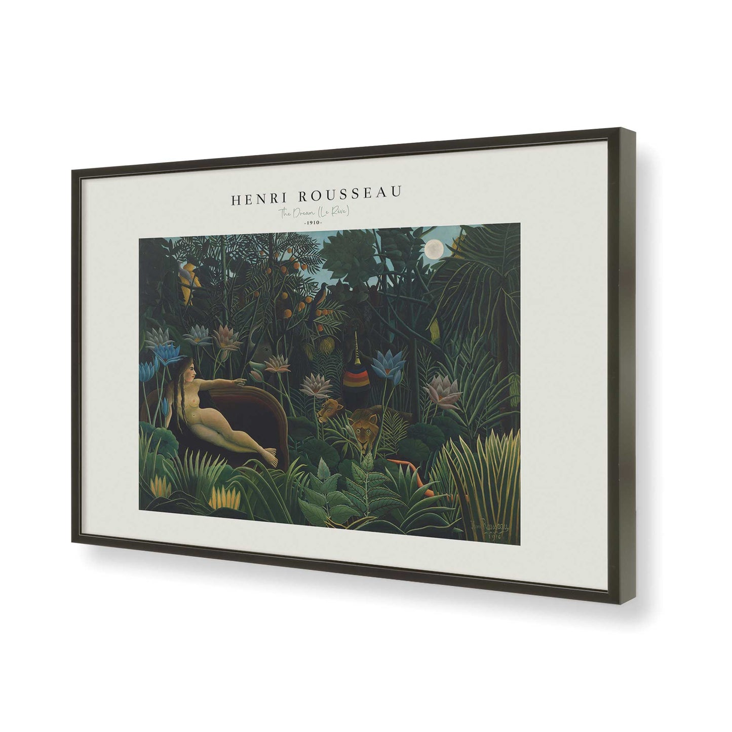 [Color:Satin Black], Picture of art in a Satin Black frame of the corner