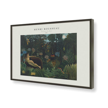 [Color:Satin Black], Picture of art in a Satin Black frame of the corner