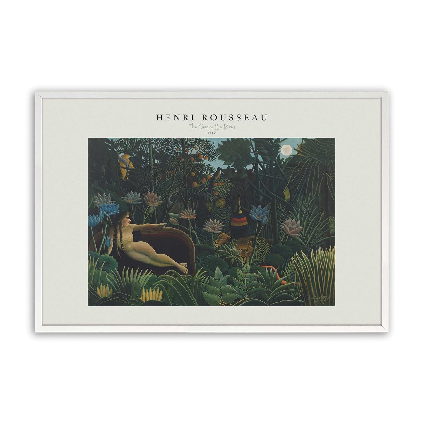 [Color:Opaque White], Picture of art in a Opaque White frame
