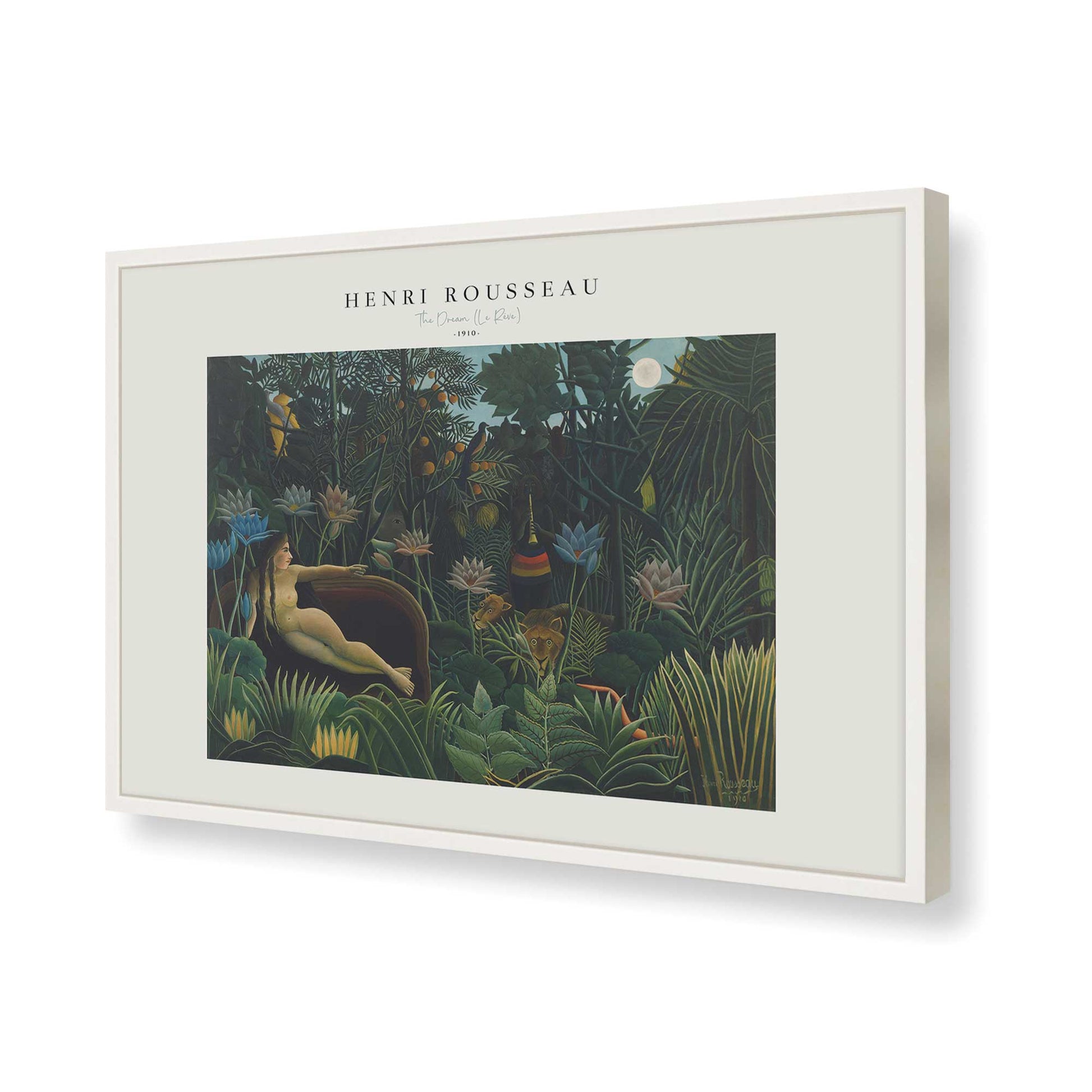 [Color:Opaque White], Picture of art in a Opaque White frame of the corner