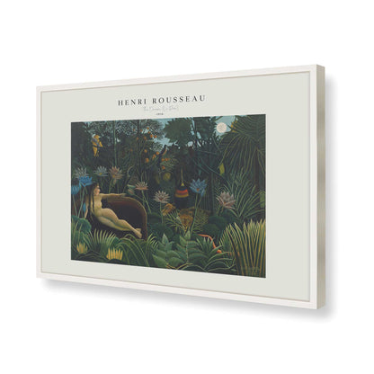 [Color:Opaque White], Picture of art in a Opaque White frame of the corner