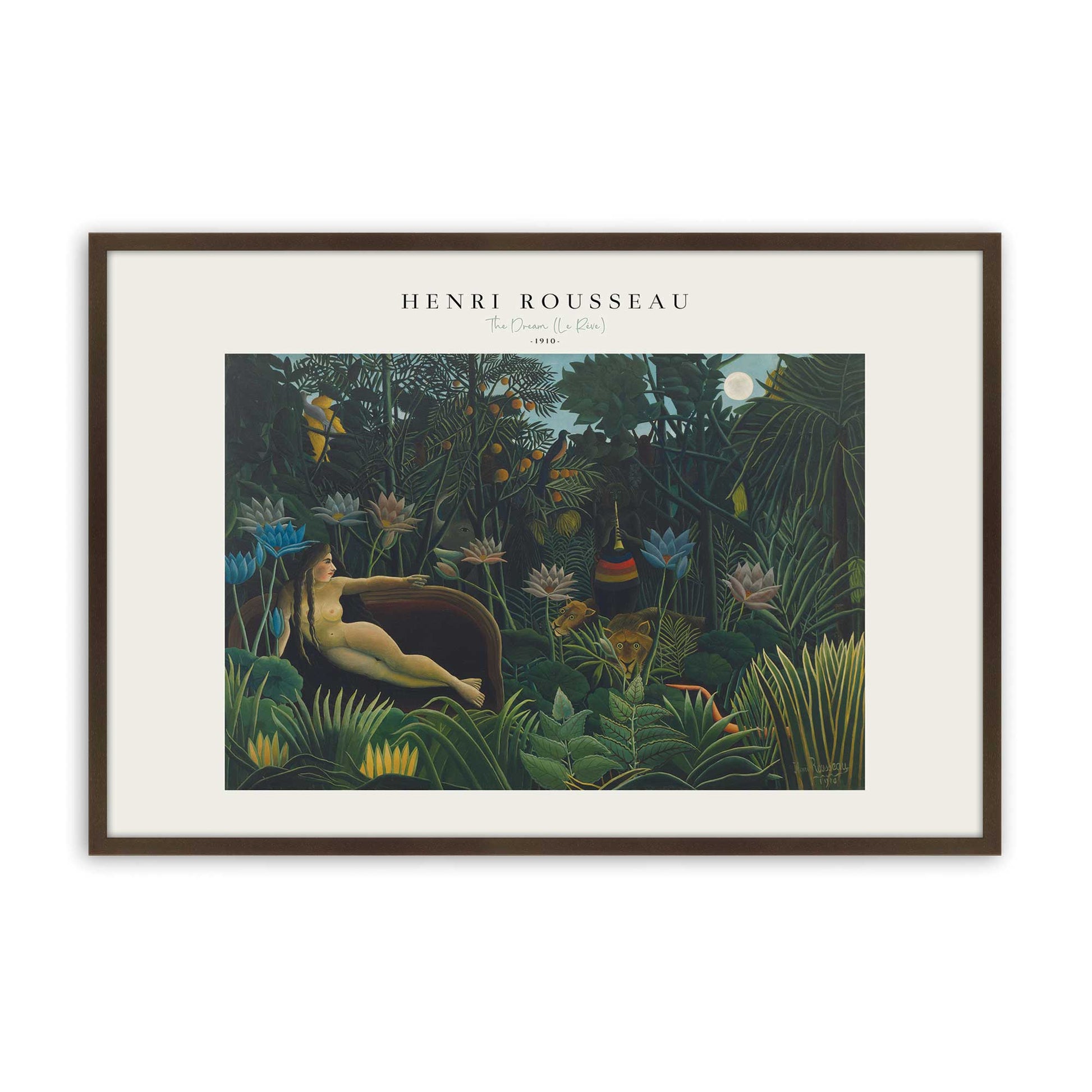 [Color:Brown], Picture of art in a Brown frame