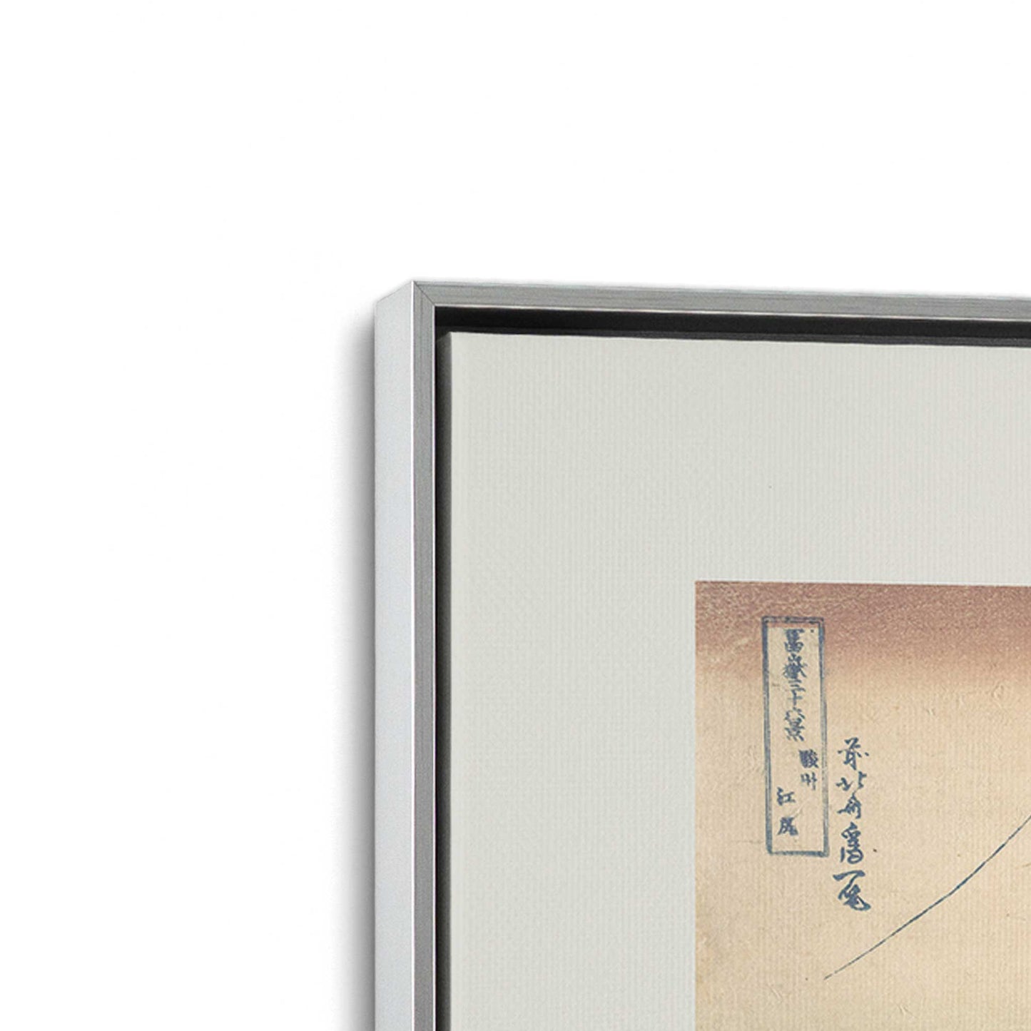 [Color:Polished Chrome], Picture of art in a Polished Chrome frame at an angle