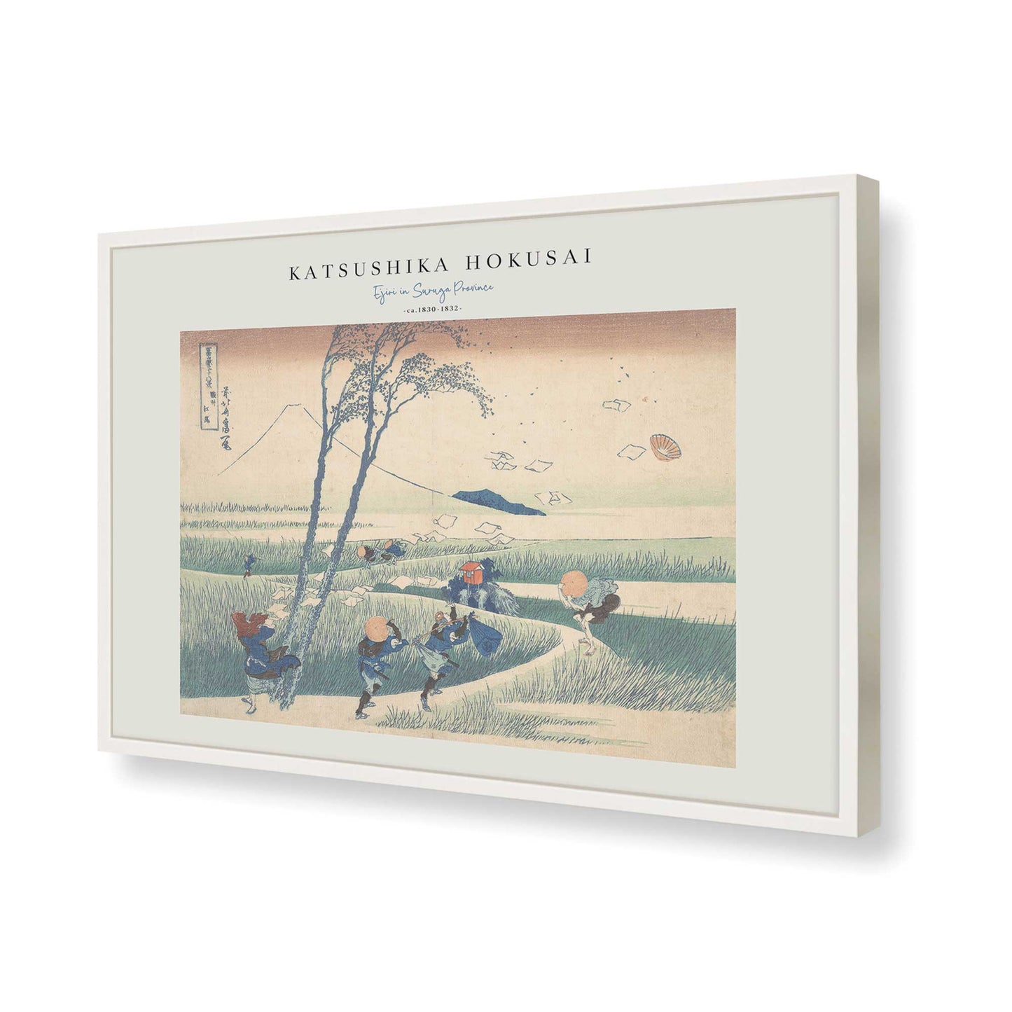 [Color:Opaque White], Picture of art in a Opaque White frame of the corner