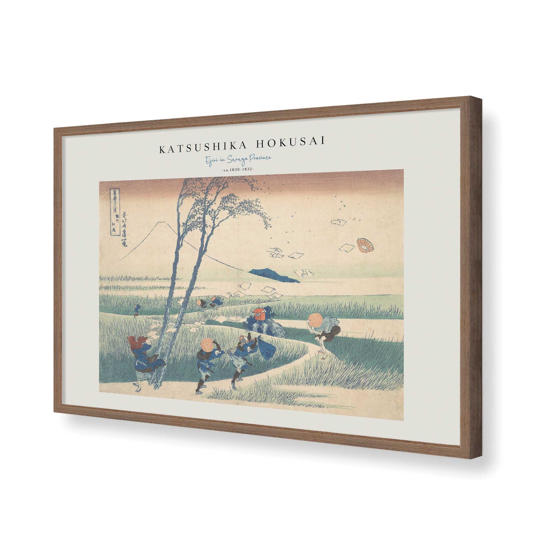 [Color:Walnut], Picture of art in a Walnut frame of the corner