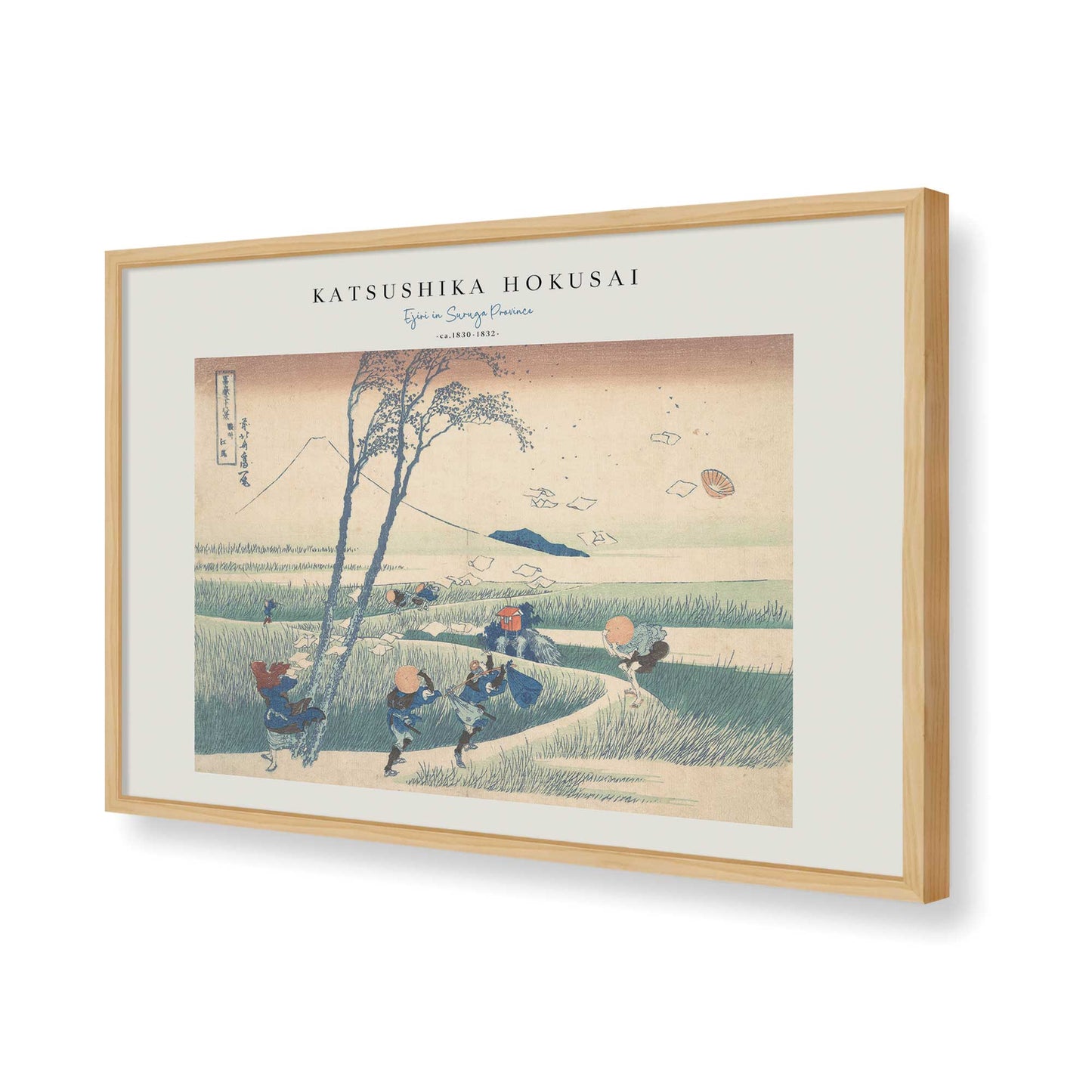 [Color:American Maple], Picture of art in a American Maple frame of the corner