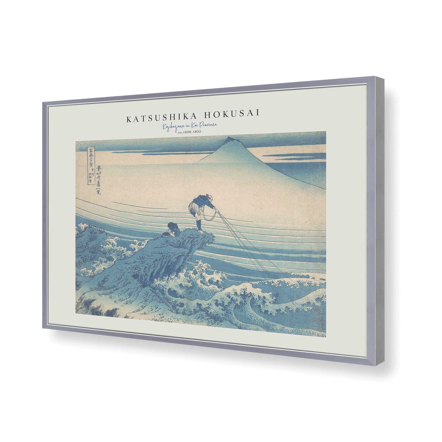 [Color:Polished Chrome], Picture of art in a Polished Chrome frame of the corner