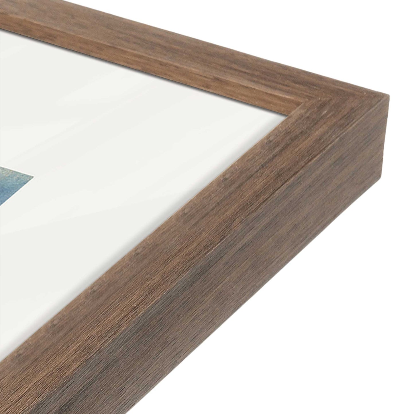 [Color:Walnut], Picture of art in a Walnut frame at an angle