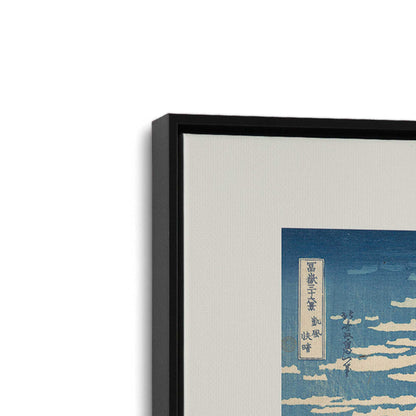 [Color:Satin Black], Picture of art in a Satin Black frame at an angle