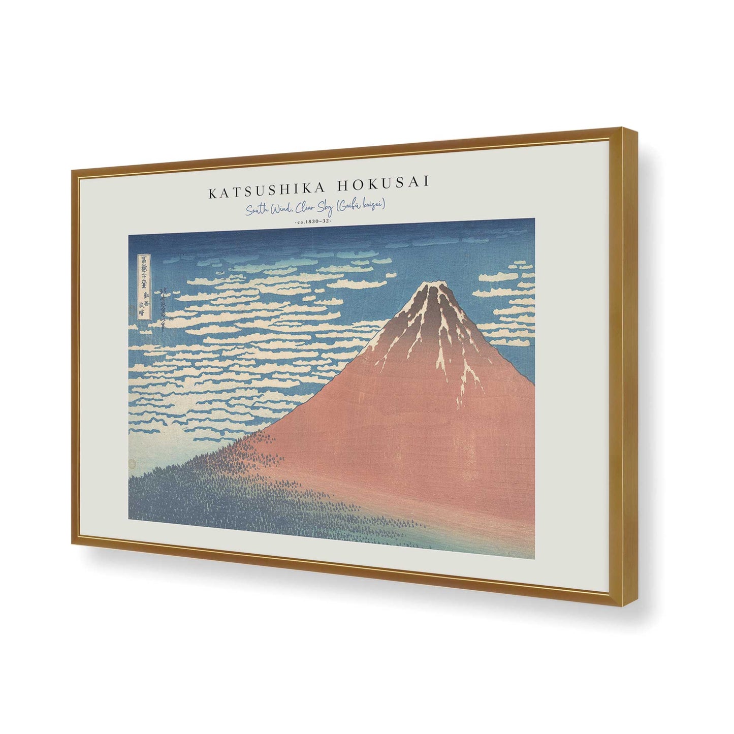 [Color:Polished Gold], Picture of art in a Polished Gold frame of the corner