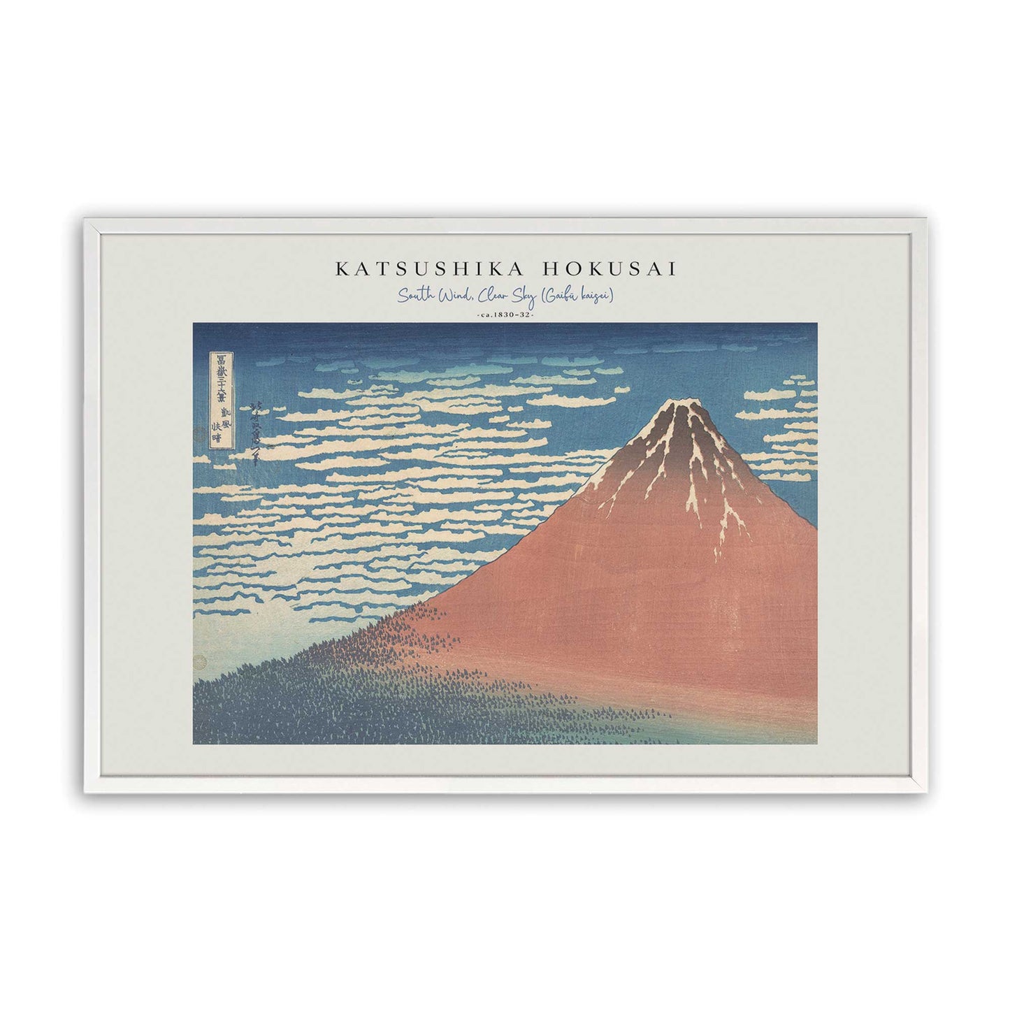 [Color:Opaque White], Picture of art in a Opaque White frame