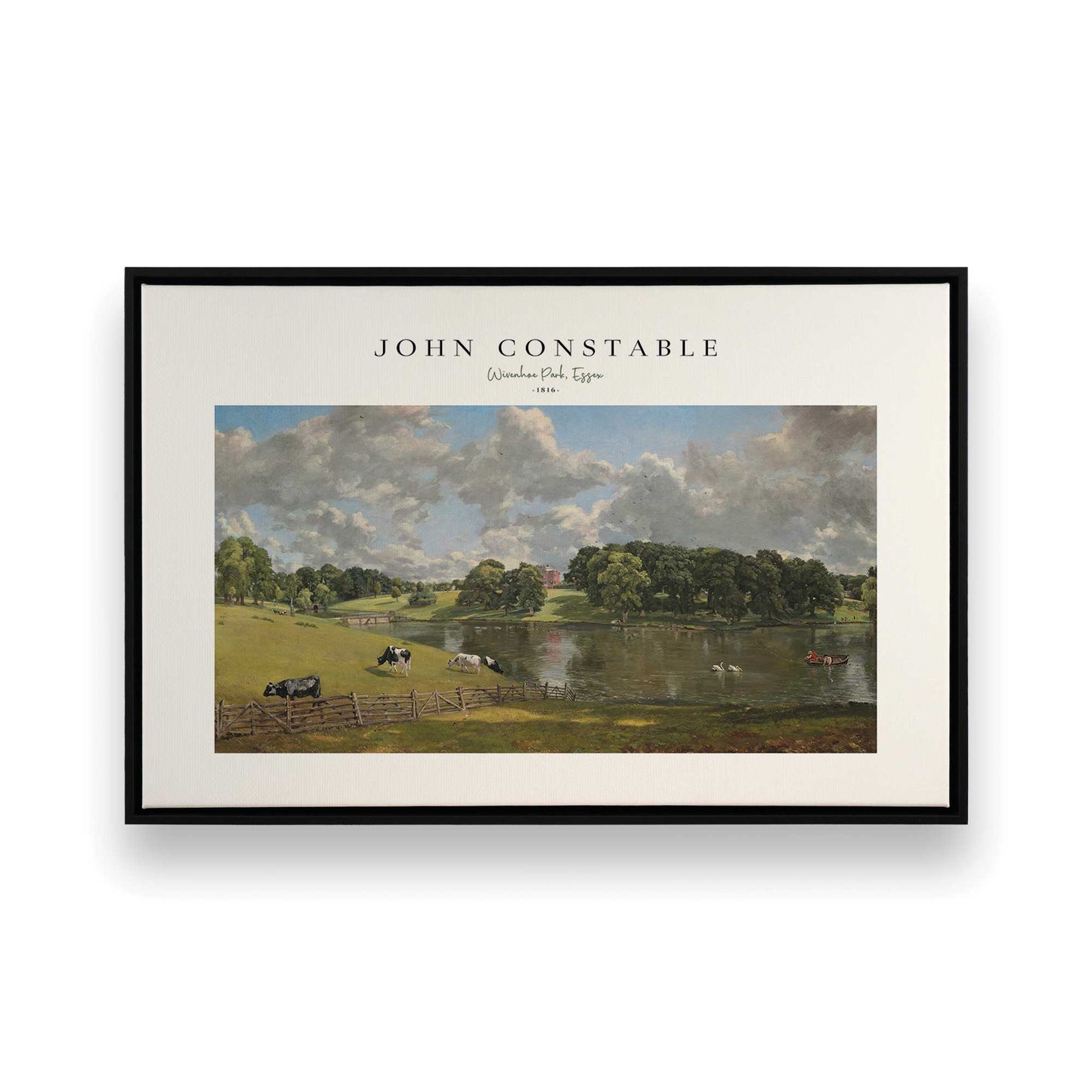 [Color:Satin Black], Picture of art in a Satin Black frame