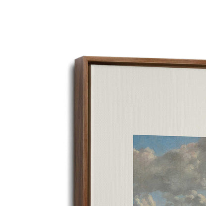 [Color:Walnut], Picture of art in a Walnut frame at an angle
