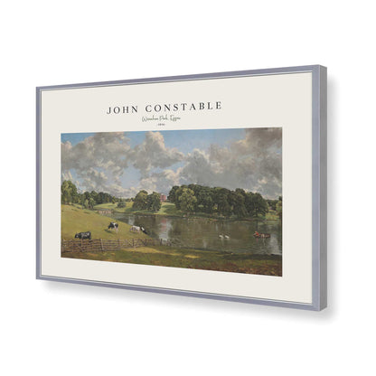 [Color:Polished Chrome], Picture of art in a Polished Chrome frame of the corner