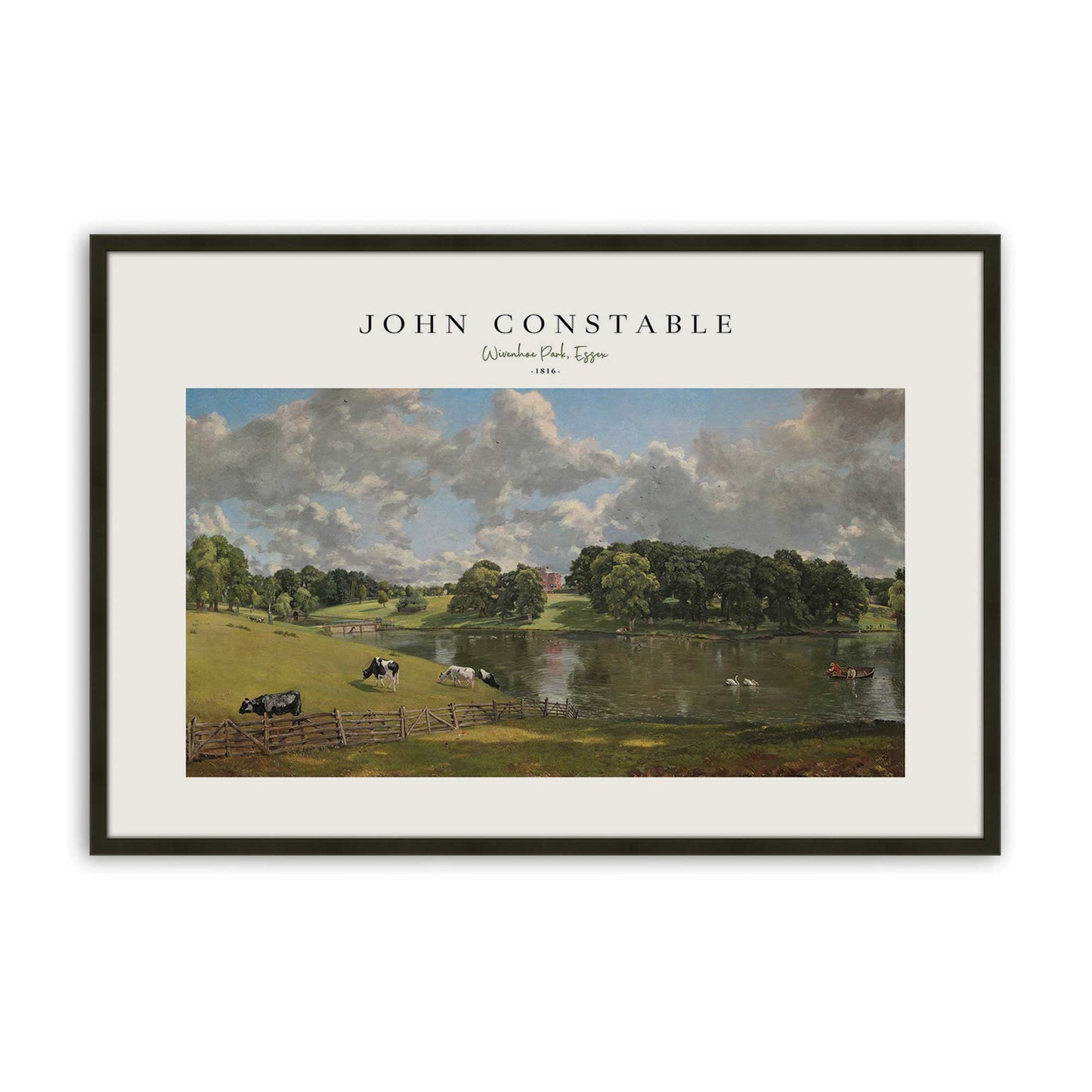 [Color:Satin Black], Picture of art in a Satin Black frame