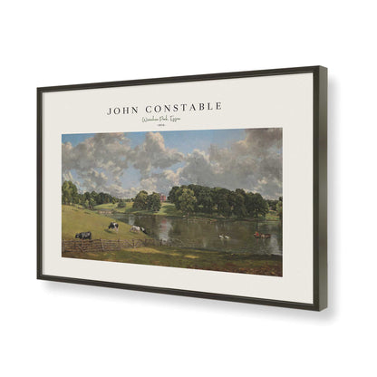 [Color:Satin Black], Picture of art in a Satin Black frame of the corner