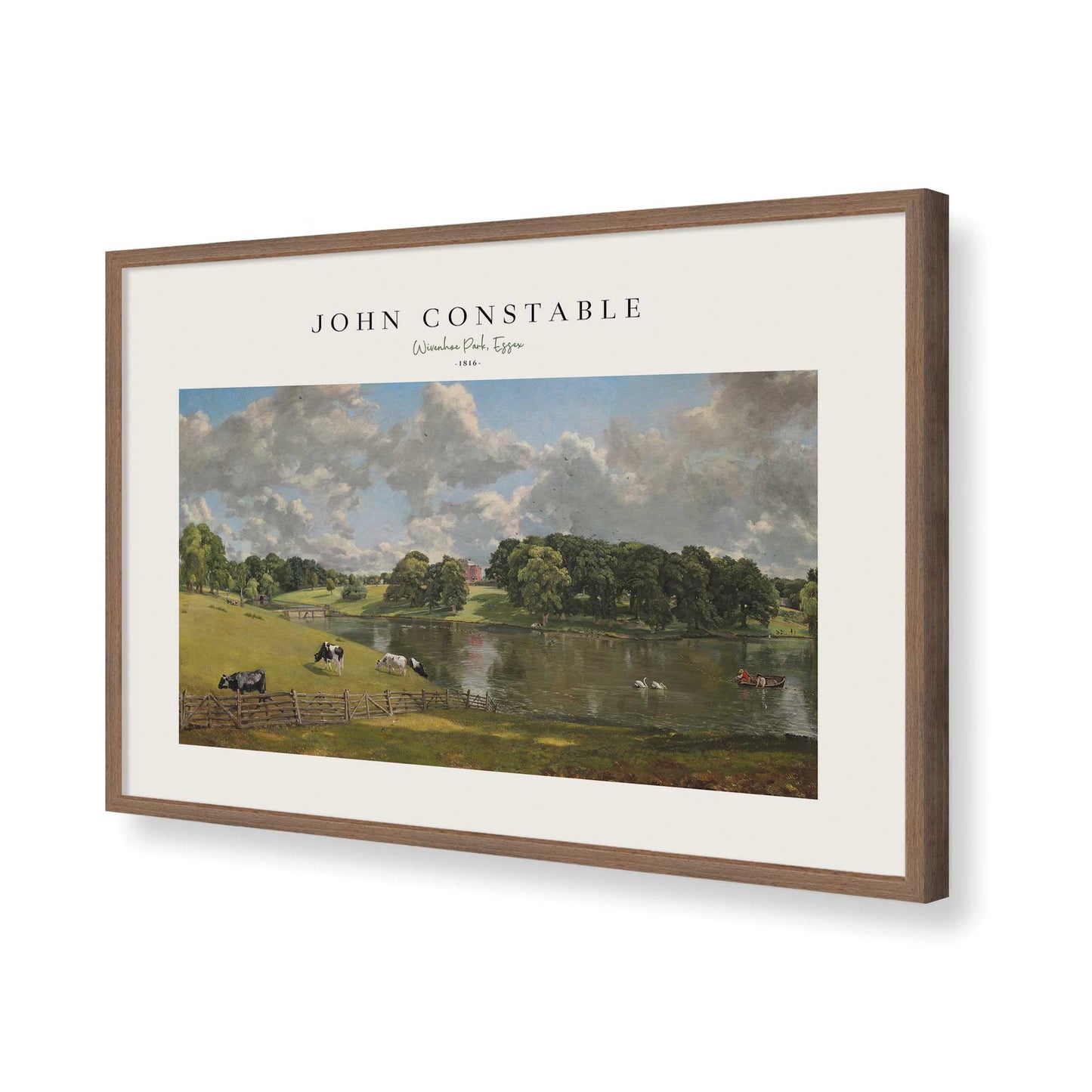 [Color:Walnut], Picture of art in a Walnut frame of the corner