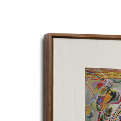 [Color:Walnut], Picture of art in a Walnut frame at an angle