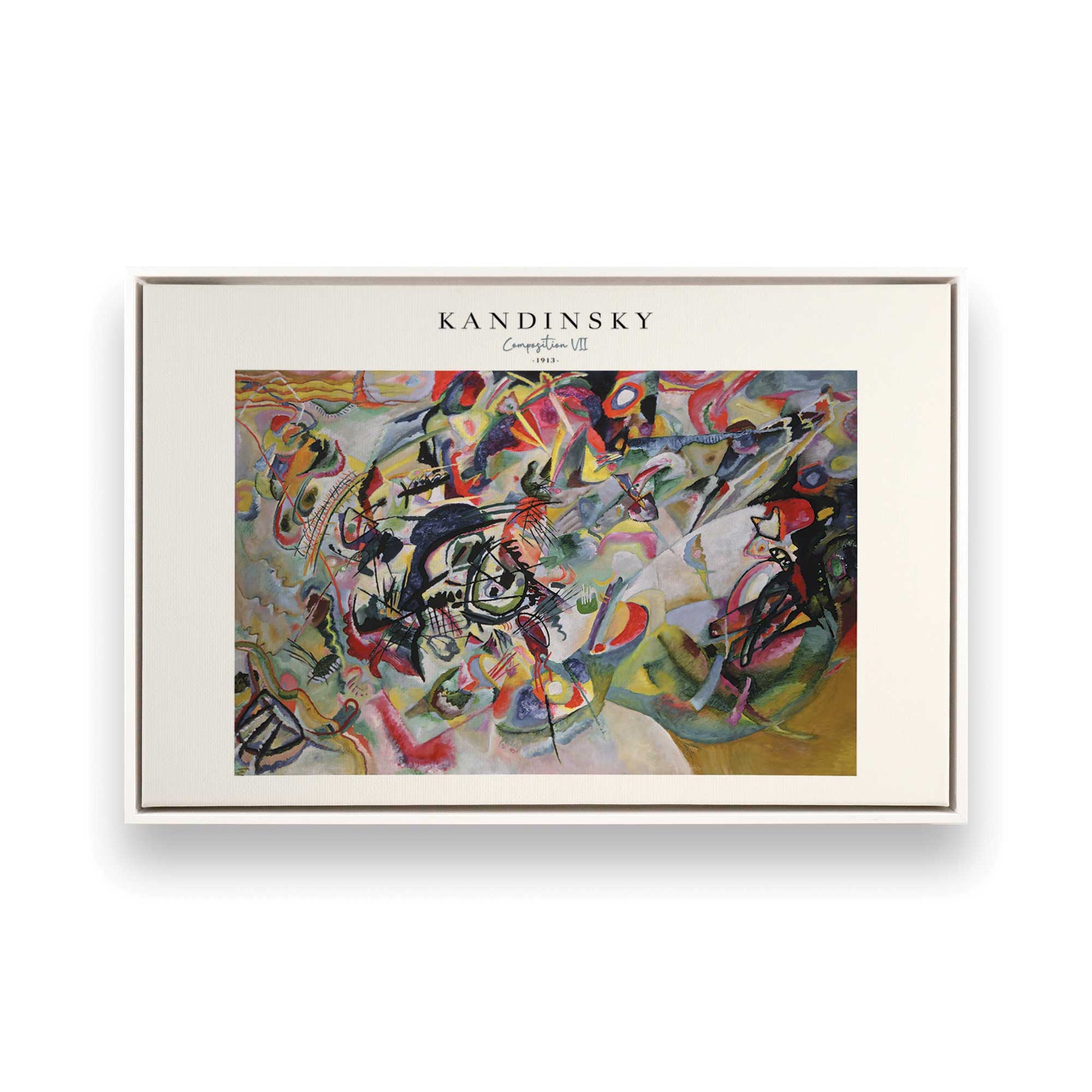 [Color:Opaque White], Picture of art in a White frame