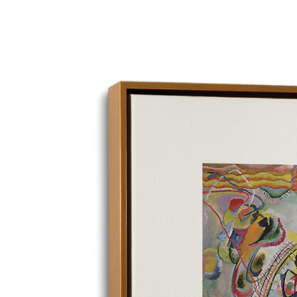 [Color:Polished Gold], Picture of art in a Polished Gold frame at an angle